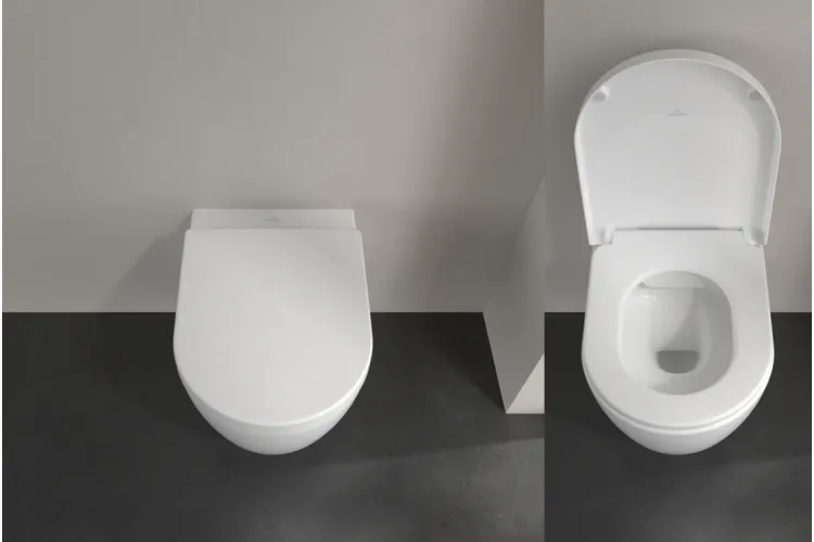 AVENTO Унітаз підвісний Rimless 53 см + сидіння 9M77C101 Ceramic Plus (5656HRR1) зображення 3