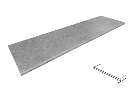 CRONOS GRIS Peldano Redondeado 970689 сходинка з заокругленим капіносом 119.7x33x1.4 PZ724 (керамограніт)