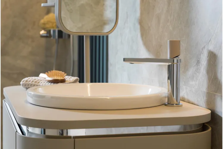 Pack FORMA Almond, Комплект меблів для ванної кімнати + змішувач chrome+almond (100317356) зображення 4