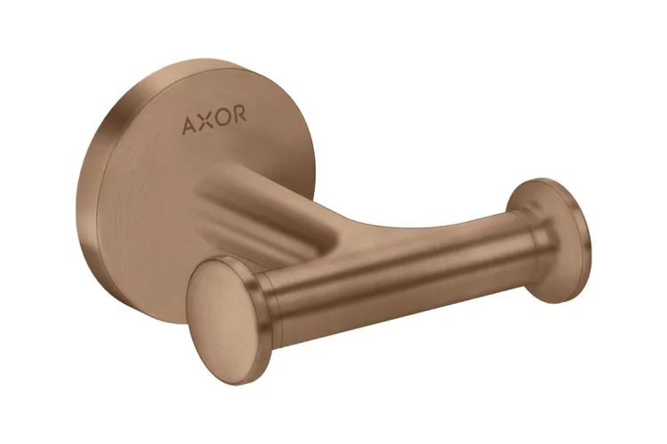 Гачок подвійний 8.3 х2.3 x 8.2 см Axor Universal Circular, Brushed Red Gold  (42812310) зображення 1