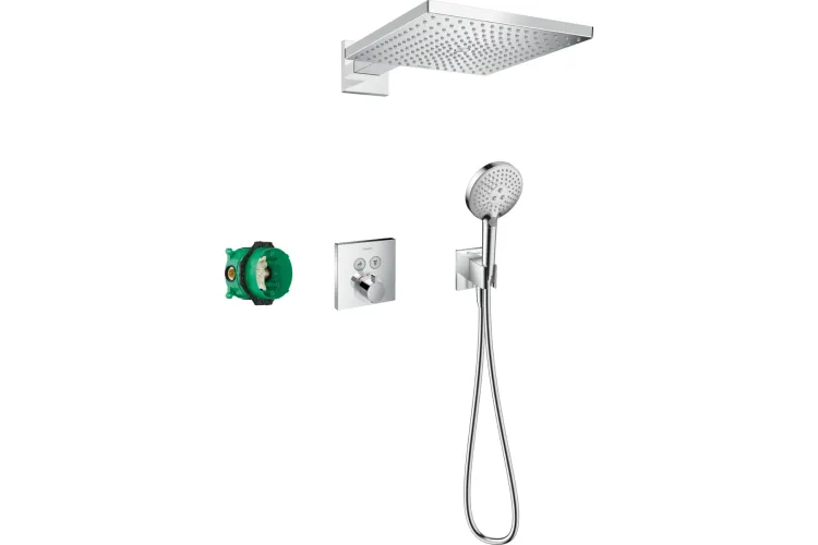 Душовий комплект Raindance E 300 1jet ShowerSelect Square 6в1 (27952000) Chrome image 1