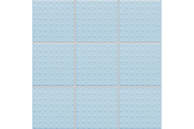 POOL GRH0K263 світло-блакитна 30х30 (9.8х9.8) рельєфна плитка для басейну на сітці image 1