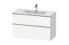D-NEO Тумба під умивальник підвісна 101х62,5 см (DE4363010180000) White Matt, ручки хром зображення 1