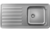 Кухонна мийка S4111-F400 на стільницю 975х505 з сифоном (43341800) Stainless Steel image 1
