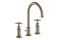 Змішувач Axor Montreux 180  для умивальника на 3 отвори Cross, Brushed Nickel 16513820