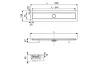 TECElinus Канал дренажний в зборі: двостороння вставка, 900мм TECE (15103090) зображення 2