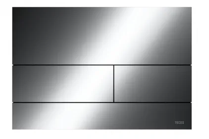Панель змиву TECEsquare II Metal з двома клавішами, Polished Black Chrome (9240837)