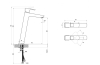 Змішувач для умивальника 33,3 см без відкривання стоку, 10° TD 015.00  X070091 image 3