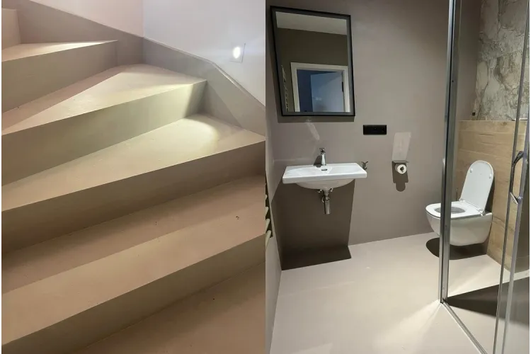 2F024 Мікроцемент Marmorino Unico Lastrico з мушлями зображення 2