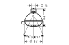 Верхній душ  Crometta 85 Vario, хром (28424000) зображення 2