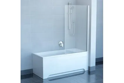 Шторка для ванни PVS1-80 Transparent, білий 79840100Z1