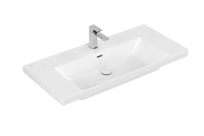 SUBWAY 3.0 Умивальник 100x47 см з переливом (4A70A5R1) CeramicPlus