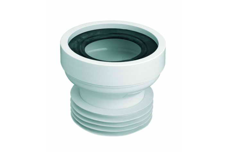 Коліно-підключення до WC з ущільнювачем L-120 мм WC-CON1 image 1