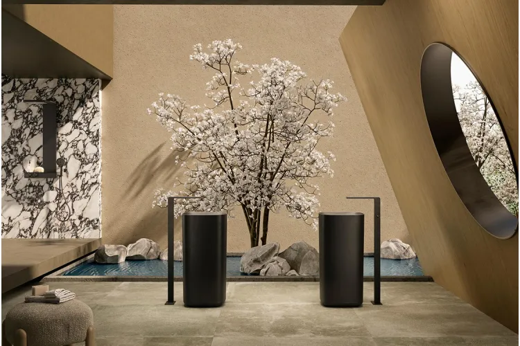 LOUNGE, Змішувач підлоговий для умивальника, matt black (100333734) image 3