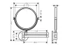 Дзеркало для гоління Axor Universal Circular, Stainless Steel Optic (42849800) image 2