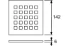 Решітка TECEdrainpoint S 150мм “quadratum” з нержавіючої сталі TECE (3665009) зображення 2