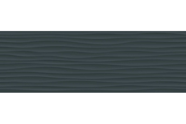 M1AG ECLETTICA ANTHRACITE STRUTTURA WAVE 3D RET 40x120 (плитка настінна) зображення 1
