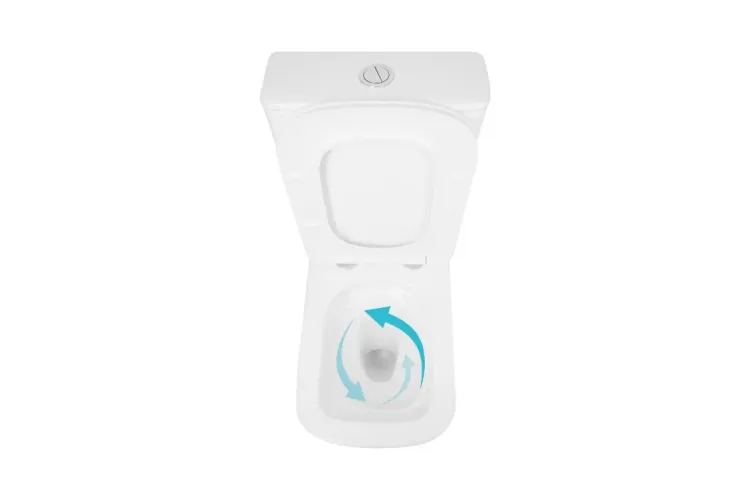 TERN Унітаз-компакт Ultra Quiet з сидінням дюропластовим, s/c, White зображення 4