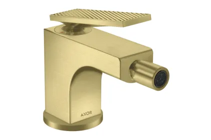 Змішувач Axor Citterio Lever rhombic cut для біде pup-up, Brushed Brass 39201950