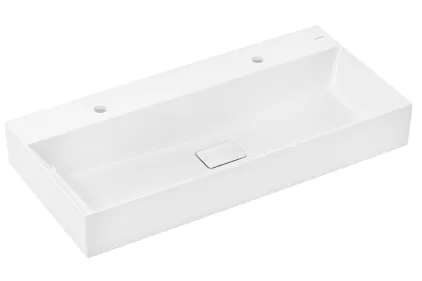 Умивальник Xevolos E 1000/480 з 2-ма отворами, без переливу, SmartClean White (61110450)