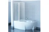 Штора для ванни VSK2 Rosa II 160 L Rain  Білий 76L9010041