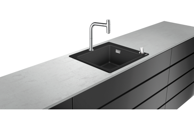 Кухонна мийка C51-F450-06 Сombi 560x510 Select зі змішувачем, Chrome (43217000) image 1
