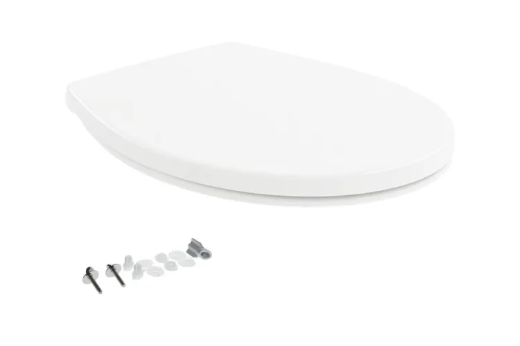 O.NOVO Сидіння на унітаз сталеві кріплення 59 x 251 mm, Chrome (8M436101) зображення 1