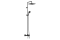 Душова система Vernis Shape Showerpipe 240 1jet з термостатом для ванни , Matt Black (26900670)