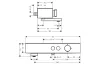 Термостат ShowerTablet Select 412 мм для ванни, Brushed Black Chrome (24340340) image 2