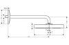 Верхній душ Axor One 280 1jet зі стіновим кронштейном Stainless Steel Optic (48491800) image 2