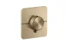 Термостат прихованого монтажу AXOR ShowerSelect ID Softsquare на 2 функції, Brushed Brass (36754950) image 1