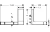 Тримач паперу Axor Universal Rectangular, Chrome (42656000) зображення 2