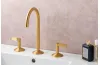 LIGNAGE LUXE, Змішувач для умивальника на 3 отвори з керамічним картриджем, brushed gold (100301559) image 4