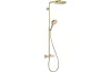 Душова система Raindance S 240 Showerpipe PowderRain 1jetP з термостатом Polished Gold Op (27633990) зображення 1