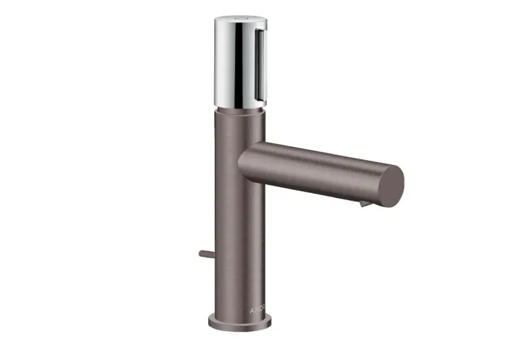 Змішувач Axor Uno 110 Select для умивальника, Brushed Black Chrome+Chrome (45010340+000) зображення 1