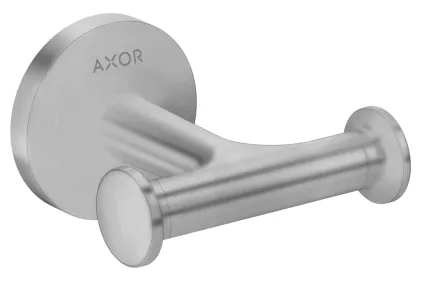 Гачок подвійний 8.3 х2.3 x 8.2 см Axor Universal Circular, Stainless Steel Optic (42812800)