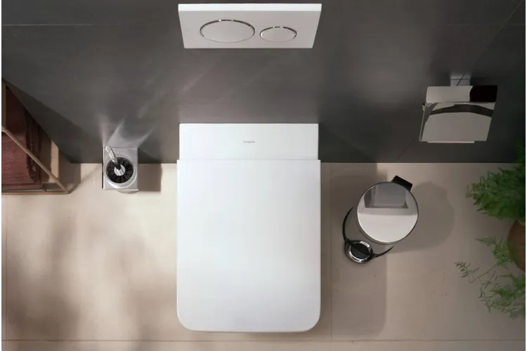 Сидіння на унітаз EluPura Q з функцією SoftClosing top fix, металеві петлі, White (60150450) image 3