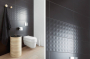 дизайн чорно-білої ванної кімнати плиткою PARADYZ MODUL/PURIOПОМПЕЇ. Фото 3