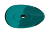 Умивальник на стільницю NEYA Ocean Breeze 60х35 клік-клак хром зображення 3