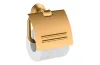 Тримач туалетного паперу настінний з кришкою Axor Montreux, Brushed Gold Optic 42036250 зображення 1