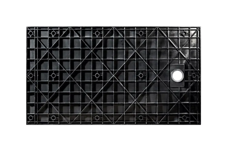 Піддон прямокутний VEXO BLACK 120х90 чорний + сифон зображення 3