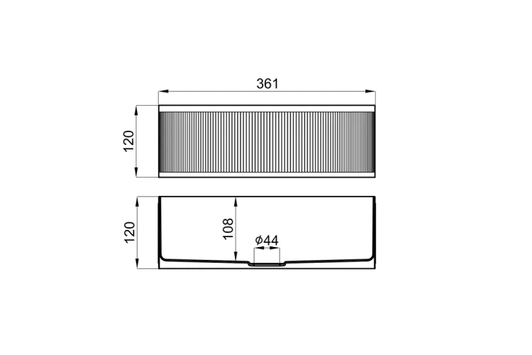 ROME, Умивальник на стільницю 36 см, без переливу, brushed copper (100379282) image 2