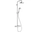 Душова система Croma Select S 180 2jet Showerpipe EcoSmart з термостатом, 9 л/хв, White/Chrome 27254400)