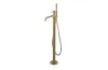 ROUND, Змішувач підлоговий для ванни, brushed brass (100368232) зображення 1
