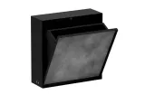 XtraStoris Rock Вбудовване відро д/сміття 4л з дверцятами, під плитку 30х30х10см, Matt Black  (56089670)