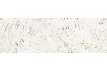 DECORADO PALM R90 WHITE MATT 30X90 (плитка настінна, декор: листя)