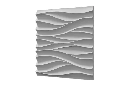 Гіпсова стінова панель 50х50 см WAVE 01