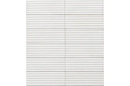 M96H CROGIOLO RICE BIANCO STR PLEAT LUX 7.5х20 (плитка настінна)