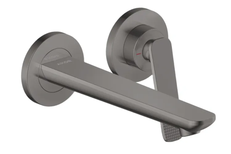 Змішувач Axor Citterio C 195 Cubic cut для умивальника зі стіни, Polished Black Chrome (49111330) зображення 1