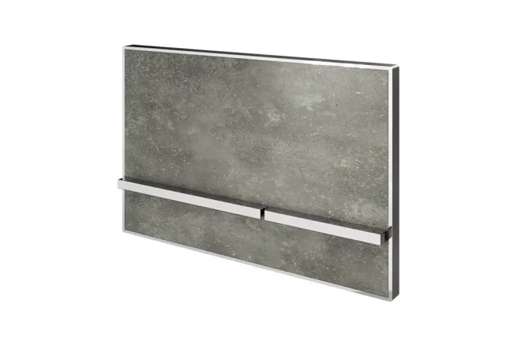 Smart-line, Кнопка змиву подвійна, з керамічною вставкою, chrome_acero concrete (100360469) image 1